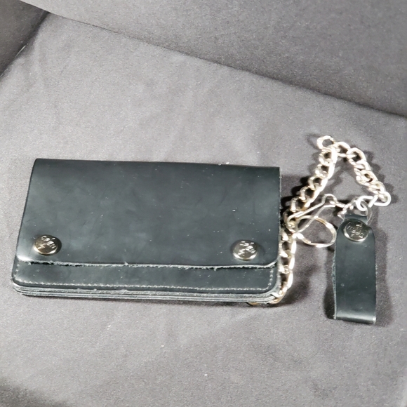 Other - Leather Wallet with Chain
